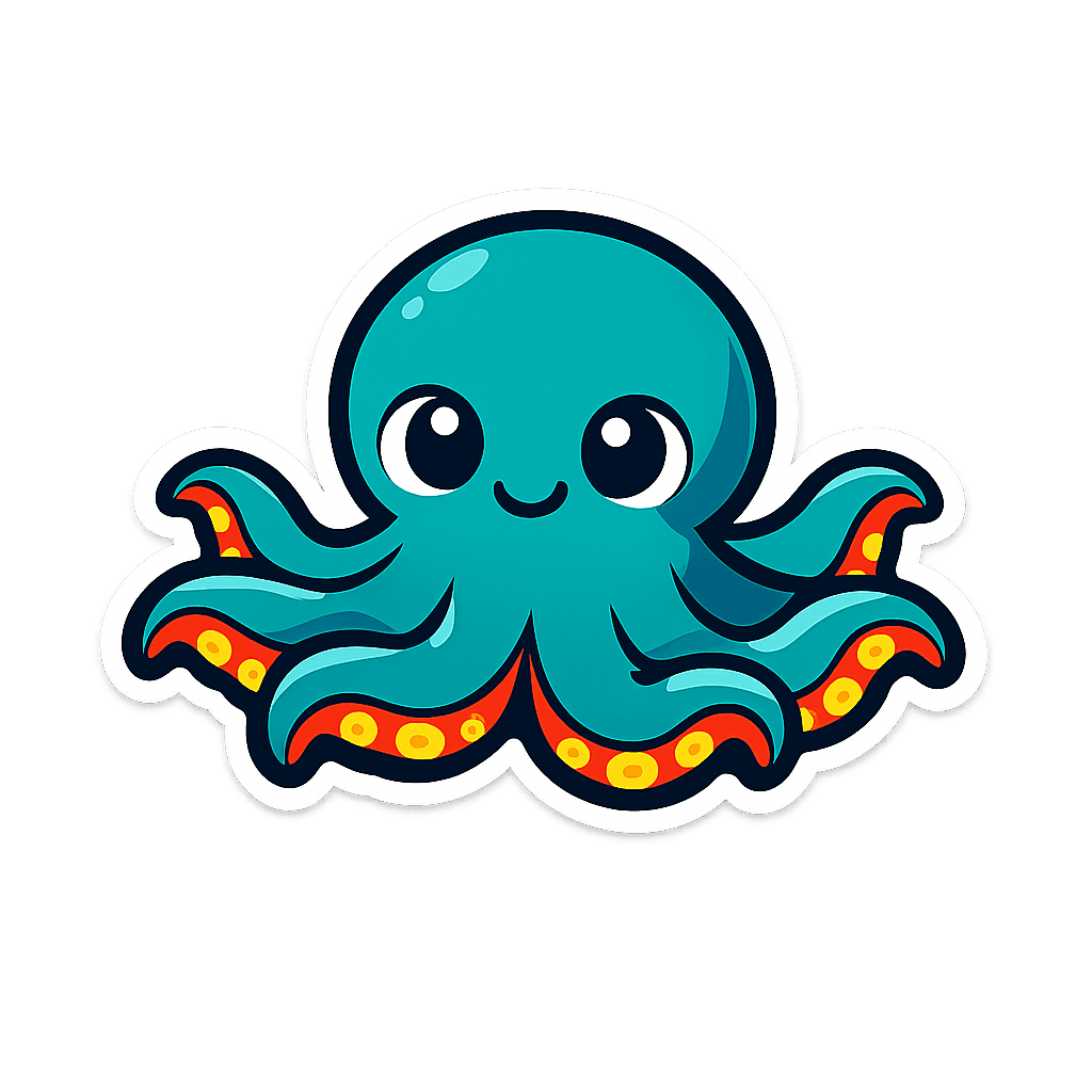Chill Octopus Mascot