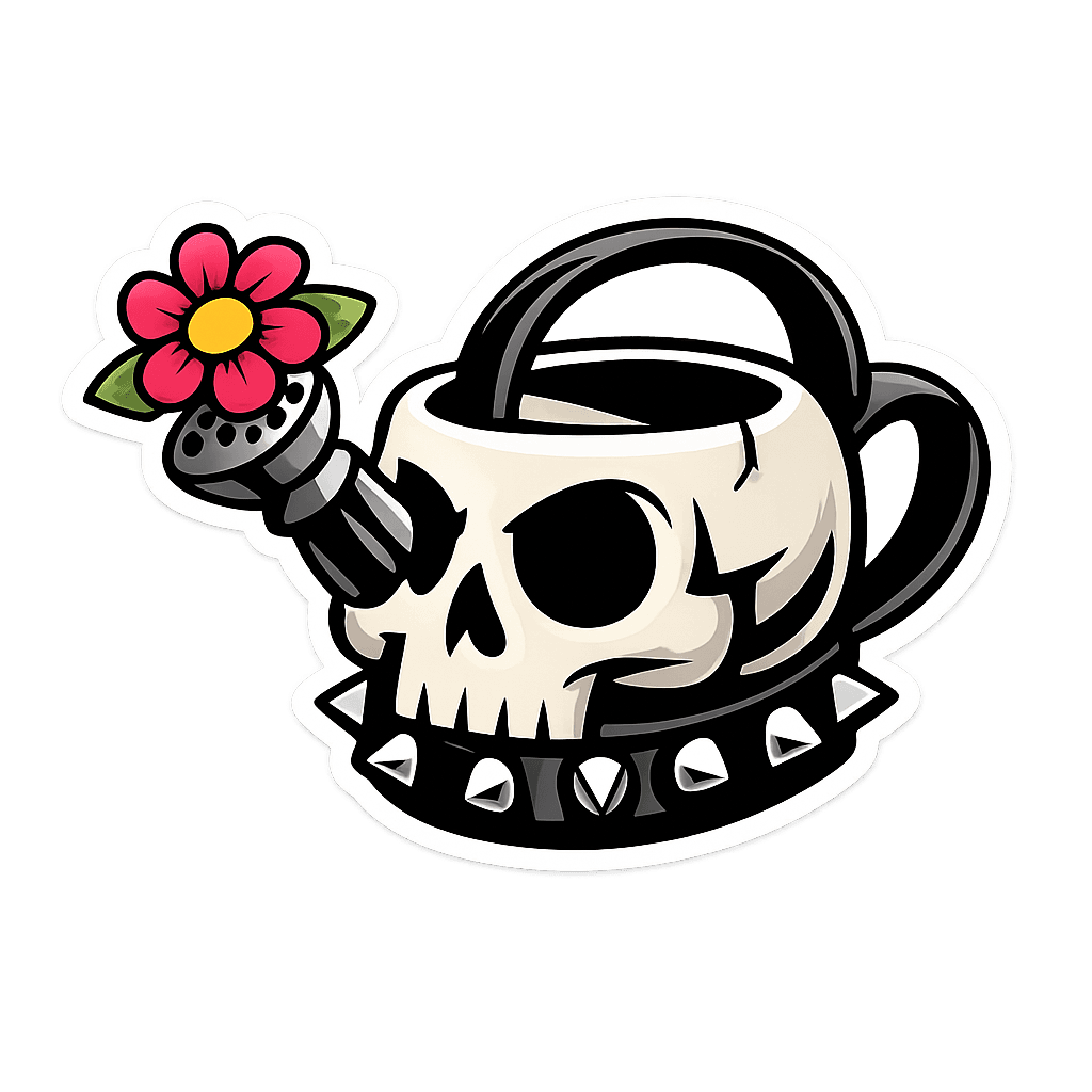 Punk Skull Watering Can